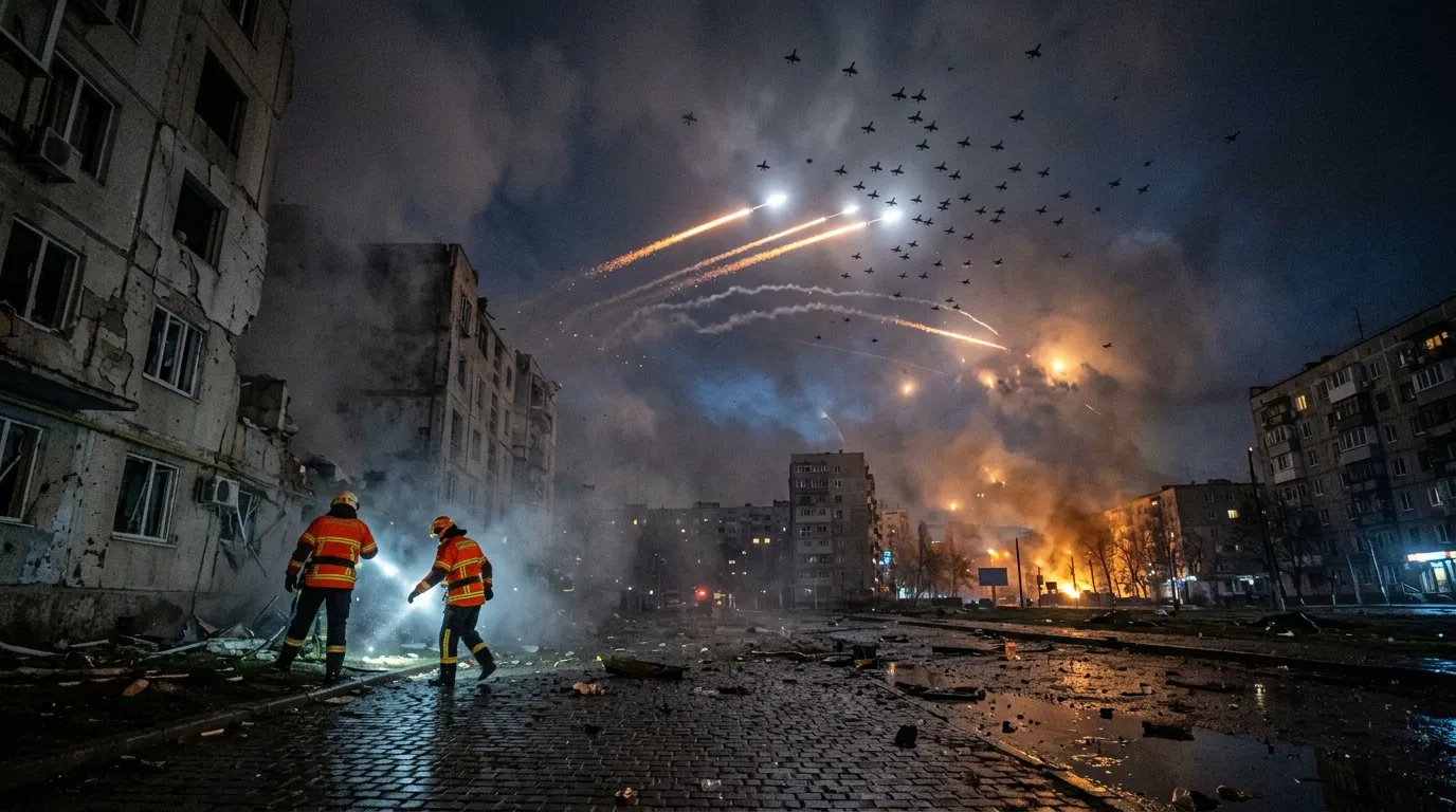 La Russie envoie 133 drones sur l’Ukraine en une seule nuit : 111 sont neutralisés mais des impacts sont recensés dans 15 endroits différents