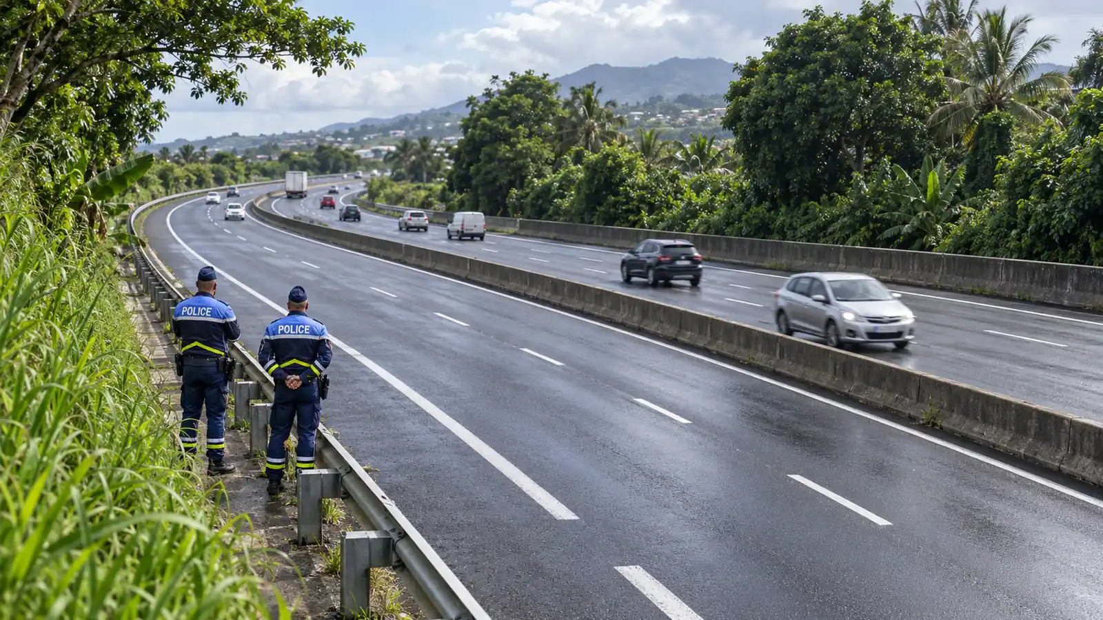 Deux policiers blessés dont un transporté à l’hôpital après un refus d’obtempérer et une interpellation à Saint-André