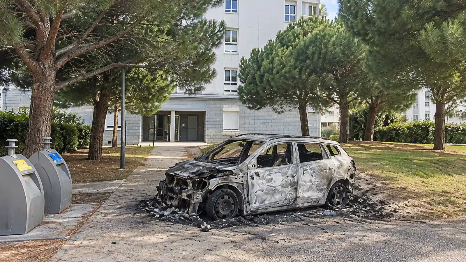 Tirs de mortier contre les policiers à Saint-Nazaire, un véhicule municipal endommagé et un collège confiné